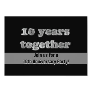 10 Years Anniversary Invitation Cards 7