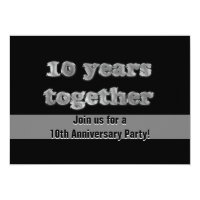 10th Anniversary Party | 10 Years Together Invitation