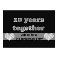 10th Anniversary Party | 10 Years Together Invitation