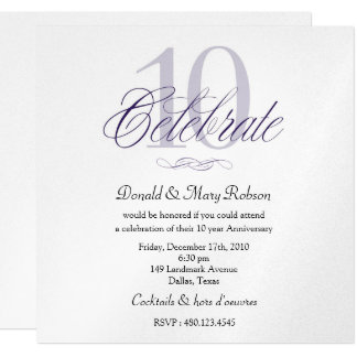 10 Year Anniversary Invitation Wording 4