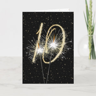 10th anniversary sparklers card