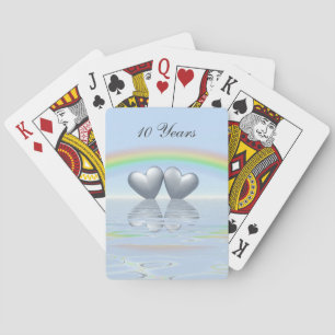 10th Anniversary Tin Hearts Poker Cards
