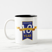 10th_anniversary Two-Tone coffee mug