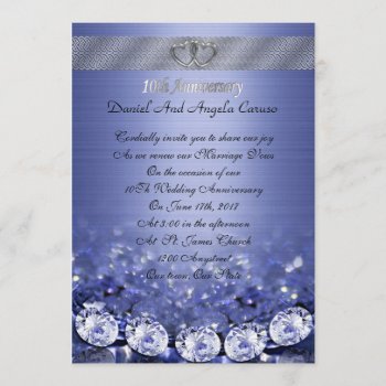 10th Anniversary Vow Renewal Invitation by Irisangel at Zazzle