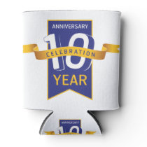 10th Anniversary Year Celebration Can Cooler