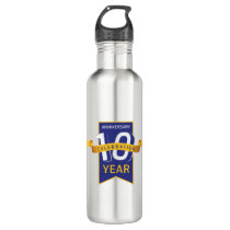 10th Anniversary Year Celebration Stainless Steel Water Bottle
