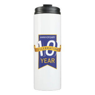 10th Anniversary Year Celebration Thermal Tumbler