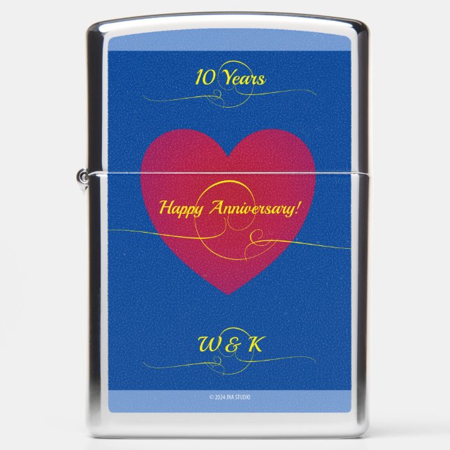 10th Anniversary Zippo Lighter (Front)
