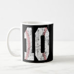 10Th Baseball 10 Ten Coffee Mug