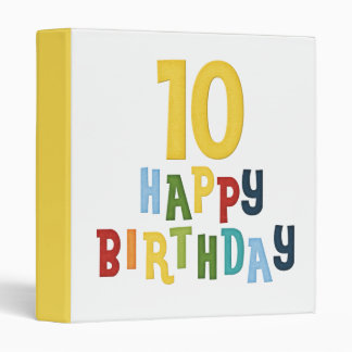 10th Birthday Binder Design 2