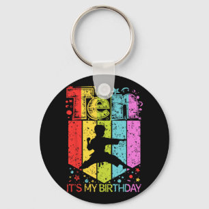 10th Birthday Boy Girl 10 Year Old Karate Birthday Keychain