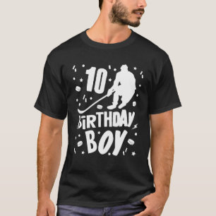 10Th Birthday Boy Ice Hockey Kids 10 Years Old Par T-Shirt