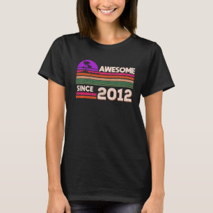 10th Birthday Boys Girls Awesome Since 2012 T-Shirt