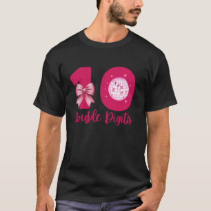 10th Birthday Double Digit 10 Year Old Girl Milest T-Shirt