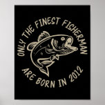 10th Birthday Fishing Fisherman 2012 Design  Poster<br><div class="desc">10th Birthday Fishing Fisherman 2012 Design Gift. Perfect gift for your dad,  mom,  papa,  men,  women,  friend and family members on Thanksgiving Day,  Christmas Day,  Mothers Day,  Fathers Day,  4th of July,  1776 Independent day,  Veterans Day,  Halloween Day,  Patrick's Day</div>