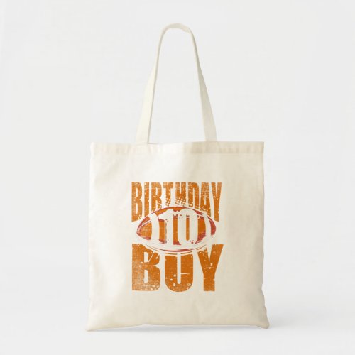 10th Birthday Football Boy Shirt  10 year old Fie Tote Bag