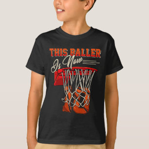 10th Birthday  For Boy Basketball 10 Years Old Kid T-Shirt
