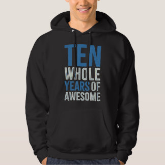 10th Birthday Gift Boy Age 10 Ten Year Old Boys So Hoodie