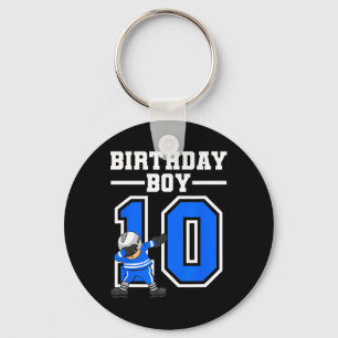 10th Birthday Gift Ten Vintage Hockey Birthday 10  Keychain