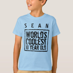 10th Birthday Gift World's Coolest 10 Year Old A07 T-Shirt