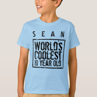 10th Birthday Gift World's Coolest 10 Year Old A07 T-Shirt