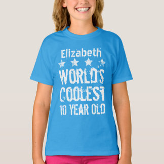 10th Birthday Gift World's Coolest 10 Year Old E02 T-Shirt
