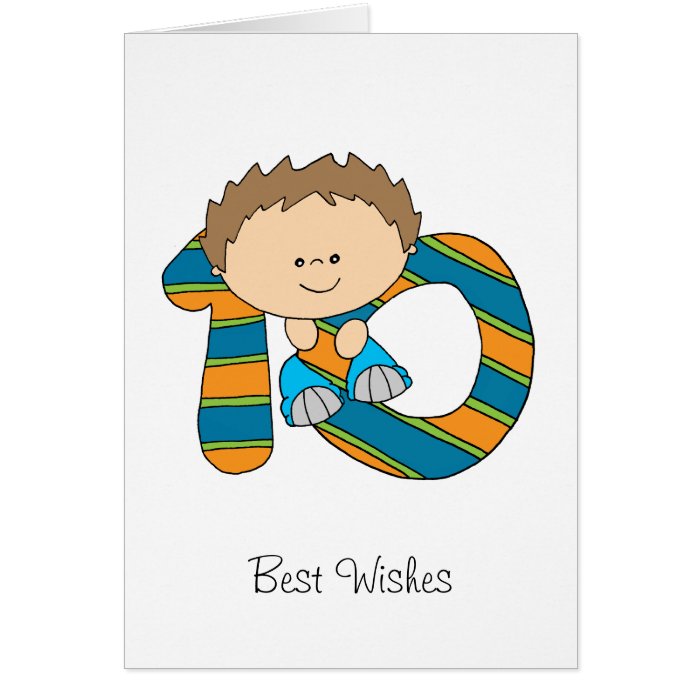 10th Birthday   Greetings card   Boy