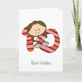 10th Birthday - Greetings Card - Girl