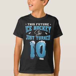 10th Birthday Ice Hockey  T-Shirt