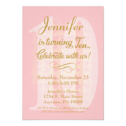 10 Years Old Invitations Announcements Zazzle