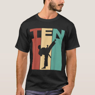 10th Birthday Karate Taekwondo Theme 10 Year Old T-Shirt