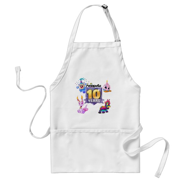 10th Birthday Logo Adult Apron (Front)