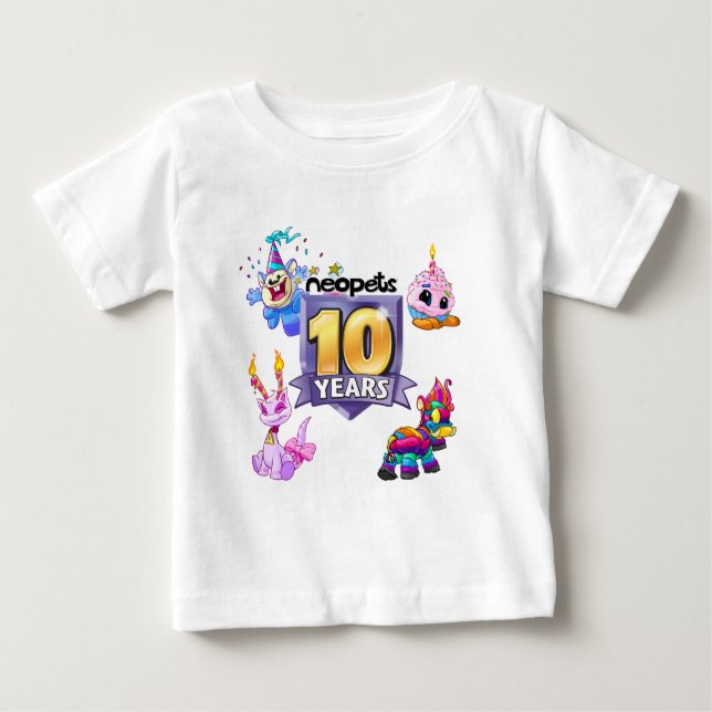 10th Birthday Logo Baby T-Shirt (Front)