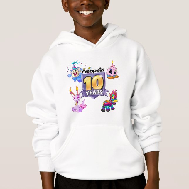 10th Birthday Logo Hoodie (Front)