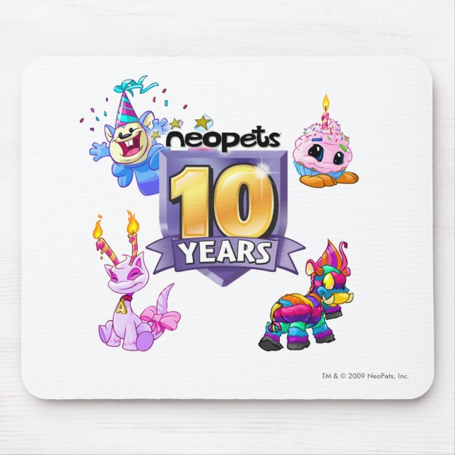 10th Birthday Logo Mouse Pad (Front)