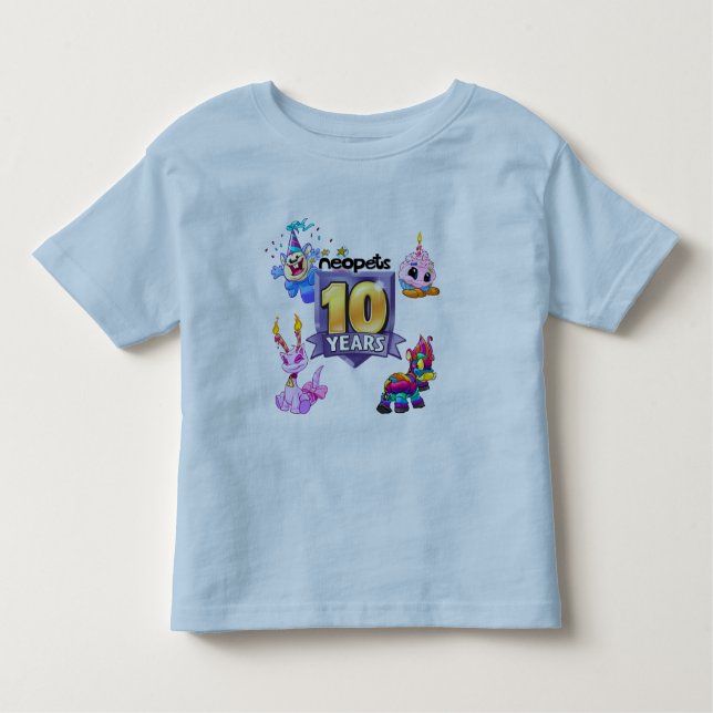10th Birthday Logo Toddler T-shirt (Front)