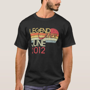 10th Birthday My 10 Years Old Legend Since June 20 T-Shirt
