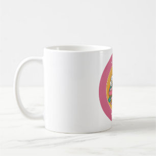 10th birthday name roller skate cute pink coffee mug
