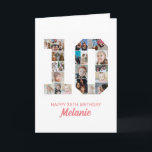 10th Birthday Number 10 Photo Collage Personalized Card<br><div class="desc">Celebrate your child's momentous 10th Birthday with this cute card. It's a personalized photo collage birthday card that allows you to create a truly unique and memorable design. This customizable template lets you insert your own cherished photos, capturing the precious moments of your children's year. This custom card is perfect...</div>
