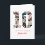 10th Birthday Number 10 Photo Collage Personalized Card<br><div class="desc">Celebrate your child's momentous 10th Birthday with this cute card. It's a personalized photo collage birthday card that allows you to create a truly unique and memorable design. This customizable template lets you insert your own cherished photos, capturing the precious moments of your children's year. This custom card is perfect...</div>