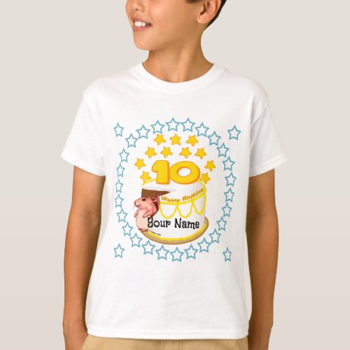 10th Birthday Party Mouse custom name T_Shirt