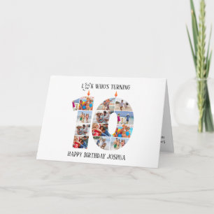 10th Birthday Photo Card