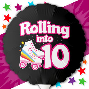 10th Birthday Roller Skating 10 Years Old Skate Balloon