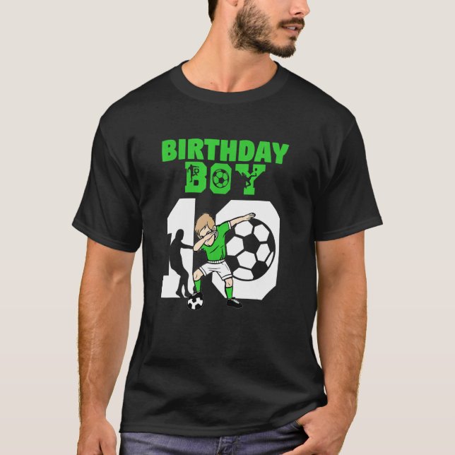 10th Birthday Soccer  10 Year Old Soccer Player Co T-Shirt (Front)