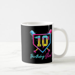 10th Birthday Softll Ice Cream Drip 10 Year Old Bd Coffee Mug