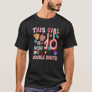 10th Birthday This Girl Is Now 10 Years Old Double T-Shirt