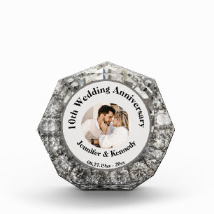 10th Diamond Wedding Anniversary Custom Photo Gift