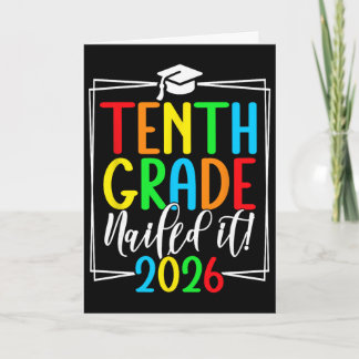 10th Grade Grad 2026 Sophomore Grad Card