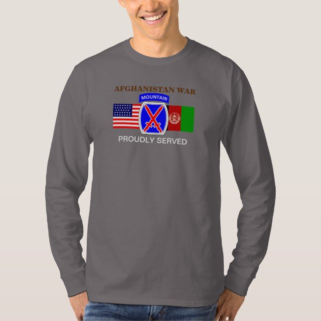 10TH MOUNTAIN AFGHANISTAN WAR L/S T-SHIRT (Front)