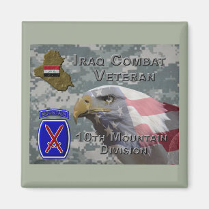 10th Mountain Div Iraq Combat Veteran Magnet